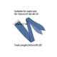 thumbnail image 4 of Cinturones Obi para Mujeres Talla Grande INSPIRE CHIC, Cinturón de Lazo Autoadhesivo, Cinturón Ancho para Vestidos, Denim Azul 37.40-40.16, 4 of 6
