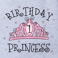 thumbnail image 2 of CafePress - Tiara Birthday Princess 1St - Cute Infant Baby Football Bodysuit, 2 of 3