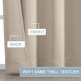 thumbnail image 6 of OVZME 84 Inch Long Blackout Curtains for Bedroom - Thermal Insulated Rod Pocket Drapes, Room Darkening Biscotti Beige Curtains for Living Room, 40x84, Set of 2, Biscotti Beige, 6 of 7