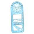 thumbnail image 3 of Xingzhi Multifunctional Geometric Ruler Supplies Office Mathematics Drawing Template Blue Primary, 3 of 9
