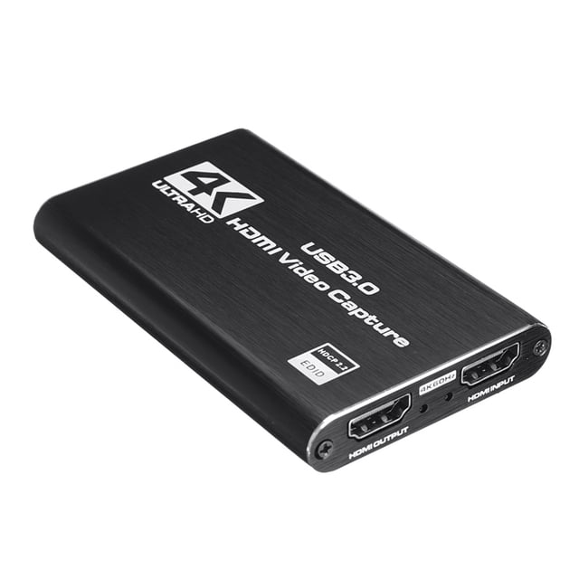 Captura de vídeo Navceker 4K HDMI Streaming USB 3.0 - Negro