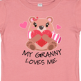 thumbnail image 4 of Inktastic My Granny Loves me- bear and hearts Boys or Girls Baby T-Shirt, 4 of 5
