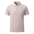 thumbnail image 3 of KLHDSF Men's Polo Shirts Short Sleeve Casual Knit Polo Shirt Vintage Golf T Shirts Old Money Tops Khaki XL, 3 of 6