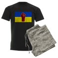 thumbnail image 6 of CafePress - Ukrainian Flag With Fist Pajamas - Men's Dark Loose Fit Cotton Pajama Set, 6 of 7