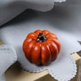 thumbnail image 4 of XIEULQP 4CM Mini Wood Pumpkin for Outdoor Porch Fake Mini Cushaw Autumn Fall Harvest Home Garden Farmhouse Party Christmas Halloween Decoration, 4 of 6
