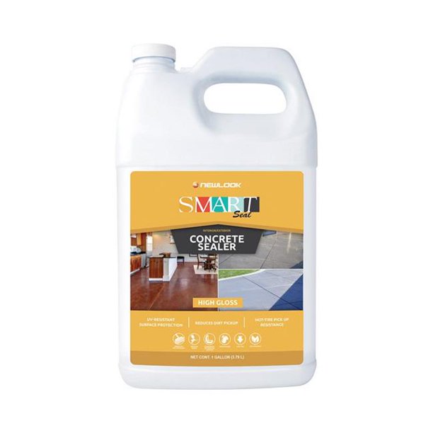 NewLook SmartSeal HighGloss Clear WaterBased Concrete Sealer 1 gal