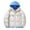 White, variant on Down Jacket Men Warm Winter Coats for Mens Puffer Jackets with Hood Green XL
