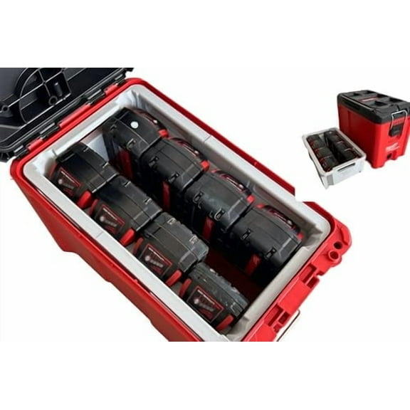 Packout Compact Tool Box Organizer Insert For Milwaukee M18 Battery Rack Upper Insert