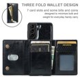 thumbnail image 2 of Allytech Glitter PU Leather Case for Samsung Galaxy S24 Plus, Detachable Magnetic 2 in 1 Wallet Kickstand Case with Zipper Pocket & Card Holder, Shockproof Anti-Scratch Protective Case - Black, 2 of 11