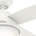 thumbnail image 4 of Hunter Dempsey 44" Quiet Ceiling Fan with LED Light and Handheld Remote, White, 4 of 8