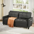 thumbnail image 5 of Noelse 58" Sleeper Sofa Bed, Pull-Out Couch with Adjustable Backrest and Side Pocket for Living Room, Dark Gray, 5 of 8