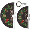 thumbnail image 3 of SKYSONIC Christmas Christmas Tree Skirt Home Decoration Large Round Christmas Tree Skirt for Holiday Party Home Christmas Day Ornaments 35.4 Inch, 3 of 6