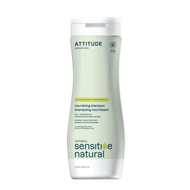ATTITUDE oatmeal sensitive natural, Nourishing Shampoo, Oat & Avocado Oil