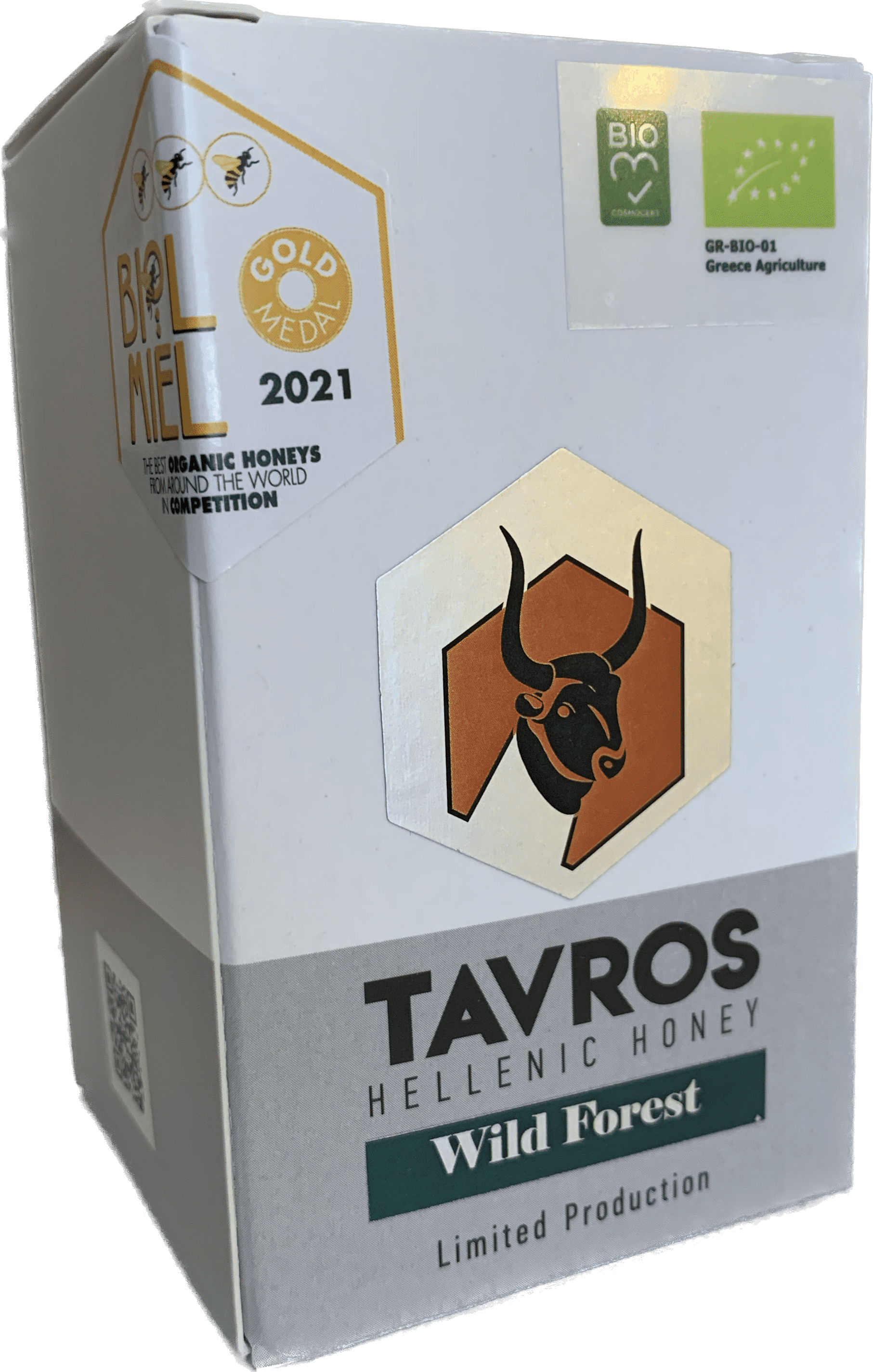 Tavros, Wild Forrest. Premium Organic Honey, Unprocessed 100% Raw (Wild Oak, Heather, Chestnut) A True Superfood. (280gr/9.87oz)