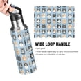 thumbnail image 4 of Yayeee 20oz Insulated Water Bottle Double Wall Stainless Steel with Flip Straw Lid, Cartoon Cute Cat, 4 of 7