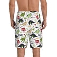thumbnail image 3 of Kdxio Dinosaur Print Mens Sleep Shorts Bottoms Soft Comfy Pajama Wear Pants with Drawstring Pockets, 3 of 7