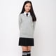 thumbnail image 2 of Suéter tipo jersey de cuello en V de punto para estudiantes, estilo universitario, para hombres y mujeres, JK, 2 of 5
