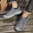 thumbnail image 7 of Men's Slip‑On Low‑Top Work Utility Shoes, Faux Leather Upper Round‑Toe Reinforced Toe Cap Rugged Block Outsole Comfort Footwear For Daily Work And Casual Wear, 7 of 7