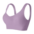 thumbnail image 5 of Seamless Full Coverage Lift Bra for Everyday Wear – Wireless V Shaping Underwear Providing Comfortable Full Bust Support and Gentle All Day Fit, M, Purple, 5 of 5