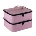 thumbnail image 4 of Nail Polish Organizer Case Double Layer Design Nail Organizers and Storage for Nail Tech  Nail Polish Holder Nail Polish Organizer Box for uv Light Storage 9.8 x 7.8 x 7.5in, 4 of 8