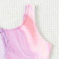 thumbnail image 7 of CAICJ98 Girls' One-Piece Swimwear Cute Tie Dye Side Cutout Swimwear Summer Quick Dry Beach Hawaiian Bathing Suits for Girls (Pink,9-10 Years), 7 of 7