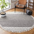 thumbnail image 2 of SAFAVIEH Vermont Wilfreda Aztec Area Rug, Black/Ivory, 6' x 6' Round, 2 of 8
