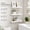 C. White - Modern Minimalist Style, variant on White Floating Wall Shelves Set of 3, Rustic Wood Shelves with Metal Brackets for Bathroom Kitchen Bedroom Living Room Storage and Decor