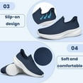thumbnail image 4 of ShySun Mens Slip On Walking Shoes Non Slip Running Shoes Mesh Breathable Workout Shoes Lightweight Sneakers, 4 of 8