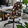 thumbnail image 2 of POLERO Cute Cat Head Print Easy to Install One Piece Office Computer Chair Covers, Washable Elastic Cloth Office Chair Cover for Commercial Office Space, 2 of 7