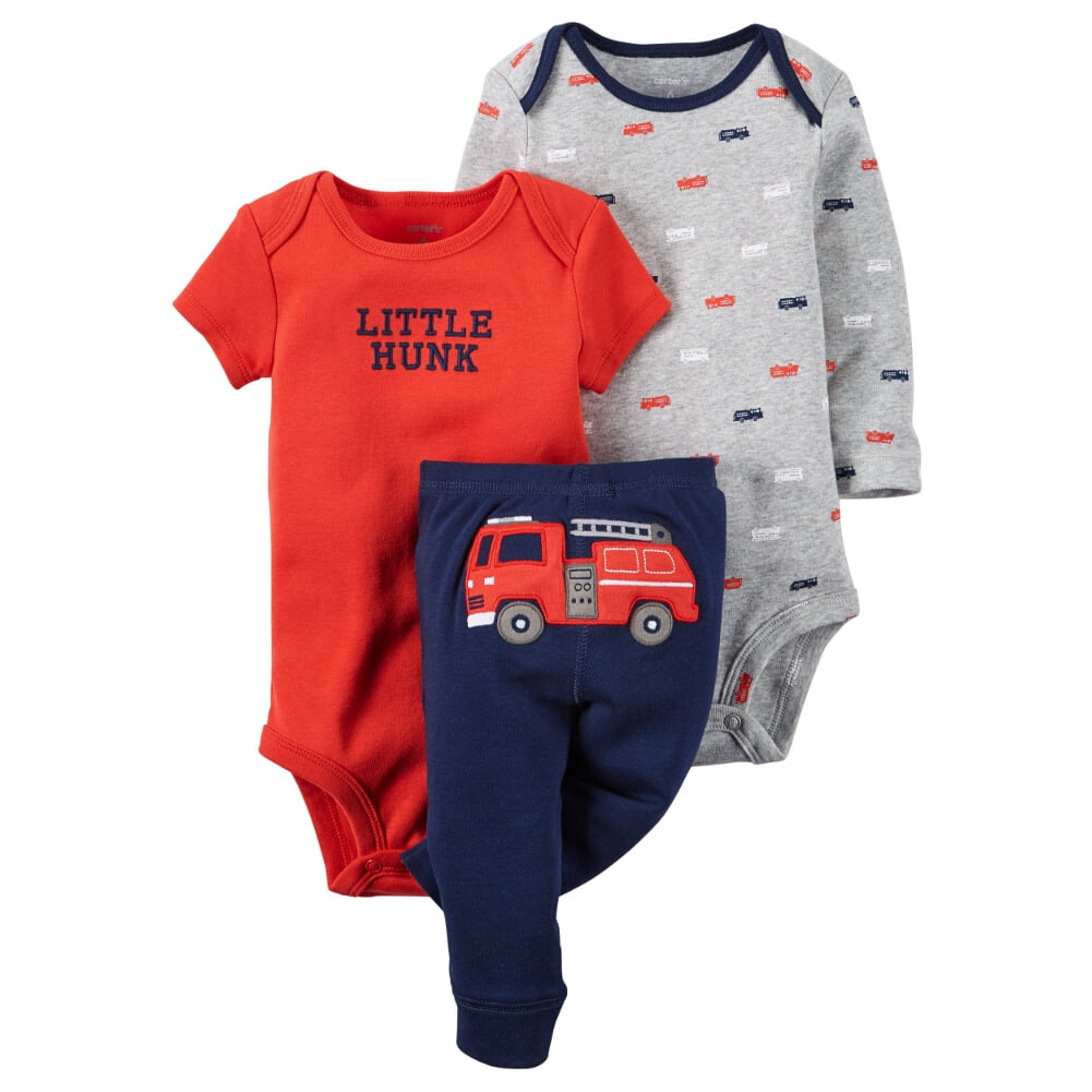 Carters 3Piece Little Character Set Fire Engine Red