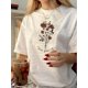 thumbnail image 1 of Women'S Vintage Casual Printed T-Shirt with a Round Neck And Directional Design., 1 of 6