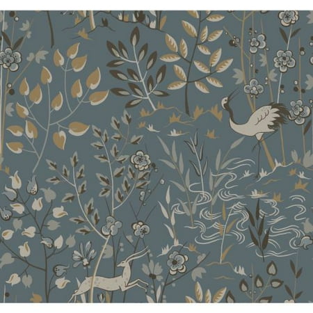 York Wallcoverings LL4786 Blue Urban Aspen Wallpaper