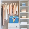 thumbnail image 4 of Yayeee Collapsible Storage Bin with Lid Fabric Closet Decorative Basket with Handles, Colorful Ice Cream Cat, 4 of 7