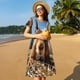thumbnail image 4 of Balery Close-Up Curious Squirrel Vestidos sueltos de manga corta para mujer, vestidos de verano 2025, vestidos casuales de corte A con vuelo., 4 of 6