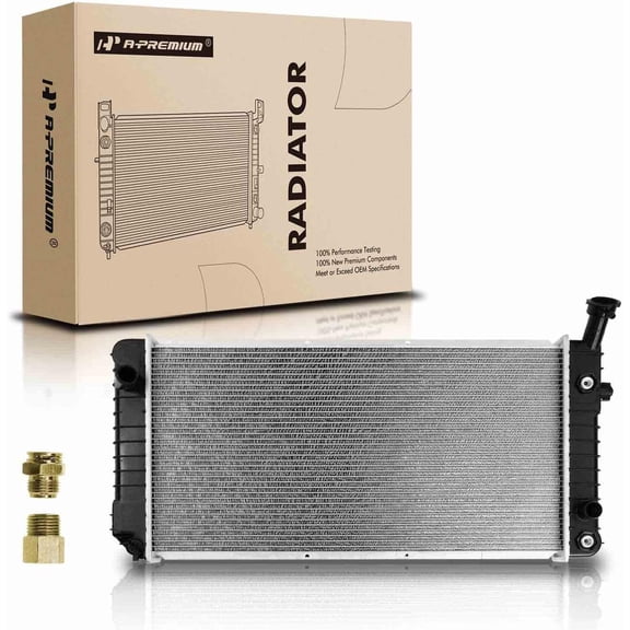 A-Premium Engine Coolant Radiator with Transmission Oil Cooler Compatible with Buick Regal & Chevrolet Lumina 1991-1993 & Oldsmobile Cutlass Supreme, Automatic Trans, Replace# 52455459, 52457457