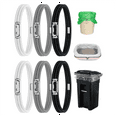 thumbnail image 2 of 6Pc Garbage Can Bands Cord Lord Adjustable Large Trash Can Rubber Bands Fits 8-33 Gallon Trash Cans Multifunction Band B, 2 of 6