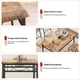 thumbnail image 5 of 4-piece dining mesa set: cozy sillas, estilo rural rectangular design, space-saving para apartment kitchen, 5 of 8
