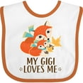 thumbnail image 3 of Inktastic My Gigi Loves Me Fox Grandchild Boys or Girls Baby Bib, 3 of 4