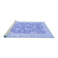 thumbnail image 2 of Ahgly Company Machine Washable Indoor Rectangle Oriental Blue Traditional Area Rugs, 2' x 4', 2 of 4