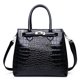 thumbnail image 3 of Bolsos de mano de piel de cocodrilo para mujer, bolsos de lujo para mujer, bolsos de mano grandes de diseñador, bolsos cruzados de piel de marca para mujer, 3 of 5