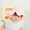 thumbnail image 2 of Bullpiano Baby Girl Wide Brim Bucket Hats Outdoor Adjustable Beach Hat Sun Hat Wide Brim Bucket Caps Sun Protection Caps, 2 of 5