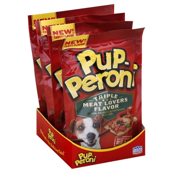 PupPeroni Triple Meat Lovers with Bacon, Sausage & Pepperoni Flavor
