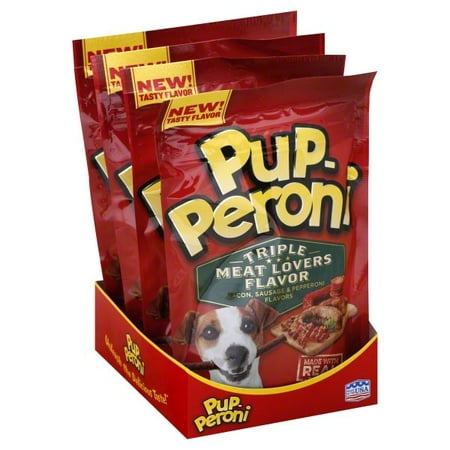 Pup-Peroni Triple Meat Lovers with Bacon, Sausage & Pepperoni Flavor Dog Snacks,