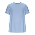 thumbnail image 7 of Casual Loose T-Shirts for Men Summer Athletic Solid Active Tops Crewneck Short Sleeve Tees, 7 of 7