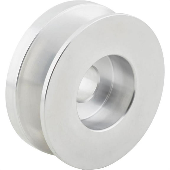Speedway Motors GM Alternator Aluminum Pulley 5/8 Inch Wide V Belt Compatible with 1963 Up GM SI One Wire and Externally Regulated Alternators Flathead Style