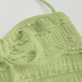 thumbnail image 4 of Peplum Tank Tops for Women Y2k Halter Neck Cute Bow Center Ruched Spaghetti Strap Dressy Casual Crop Camisole Tops, 4 of 7