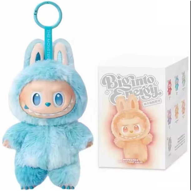 Labubu los monstruos latido del corazón Macaron esmalte cara caja ciega estatuilla de Pvc adorno de mesa muñeca Kawaii regalo de cumpleaños para niños