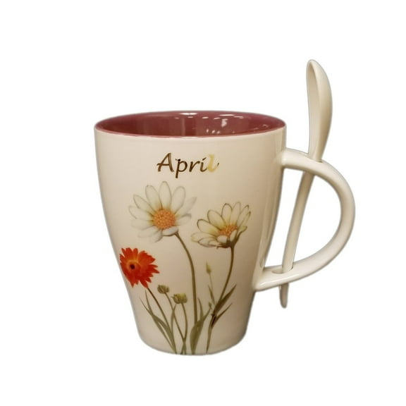 April Daisy Cup and Spoon Set