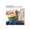 thumbnail image 3 of Fiambrera Aislante Acero Inoxidable 710ml De Incluye Cuchara Azul amarillo, 3 of 5