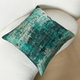 thumbnail image 3 of Sparkling Decorative Throw Pillow Covers Soft Green Gold Glitter Square Cushion Cover Pillowcase for Couch Bed and Chair Green Gold 20" x 20", 3 of 6